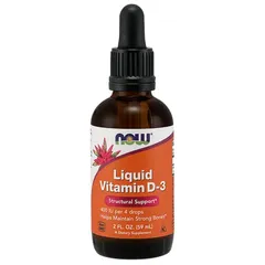 (Hàng Nhập Khẩu) Vitamin D3 Liquid Now Foods cho trẻ sơ sinh - Hỗ trợ xương chắc khỏe, tăng cường hấp thụ Canxi và hệ miễn dịch, 59ml 820229