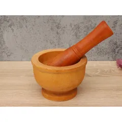 Bộ Cối Chày Thường Truyền Thống, đảm bảo an toàn vệ sinh thực phẩm khi giã trực tiếp các loại gia vị (TH710)