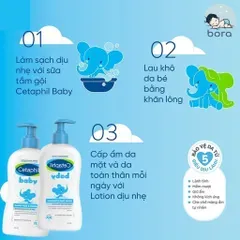 Sữa Tắm Gội Cho Bé Cetaphil Baby Wash & Shampoo 230ml 820294