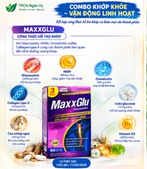 COMBO KHỚP KHỎE – VẬN ĐỘNG LINH HOẠT (MAXXGLU 60 VIÊN và KHỚP VAI GÁY NEW 60 VIÊN)