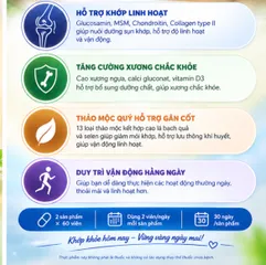 COMBO KHỚP KHỎE – VẬN ĐỘNG LINH HOẠT (MAXXGLU 60 VIÊN và KHỚP VAI GÁY NEW 60 VIÊN)