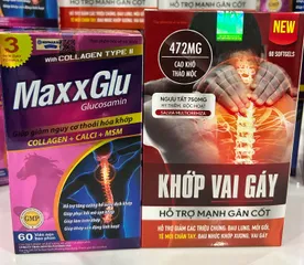 COMBO KHỚP KHỎE – VẬN ĐỘNG LINH HOẠT (MAXXGLU 60 VIÊN và KHỚP VAI GÁY NEW 60 VIÊN)