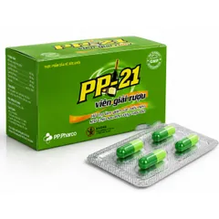 PP-21 Viên giải rượu Giải độc gan chống lại tác hại rượu bia hiệu quả nhanh chóng có hộp lớn Viên giải rượu PP-21 uôgs
