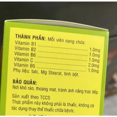 VITAMIN B COMPLEX Bổ sung vitamin cho cơ thể giúp tăng cường sức đề kháng, giúp duy trì phục hồi sức khỏe ni noi vin to