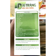 Đại Tràng Mộc Hoa Trắng cường tiêu hóa, người bị khó tiêu đầy hơi, đi ngoài nhiều lần, phân sống, rối loạn tiêu hóa T t