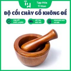 Bộ Cối Chày Gỗ, Xuất Khẩu Không Đế, Bền Chắc, Tinh Tế, Sang Trọng (TH715)