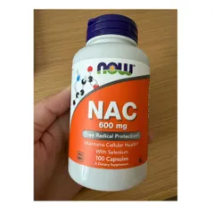 Viên uống Now Nac 600 mg |100 viên| Giải độc & bảo vệ gan/thận - Phá vỡ chất nhầy/Thông thoáng phổi & Tăng sinh Glutathione 