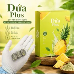 KẸO DỨA PLUS - Hỗ Trợ Dáng Thon, Thơm, Ngọt Nước Hộp 7 Viên