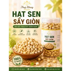 Hạt Sen Sấy Giòn Ăn Liền 500g - Ăn Vặt Thơm Ngon Giòn Bùi, Hỗ Trợ Giấc Ngủ