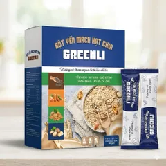 Bột Ngũ Cốc Greenli Yến Mạch Hạt Chia 20gói x 15gram - Thay Thế Bữa Ăn Lành Mạnh, Hỗ Trợ Giảm kyy