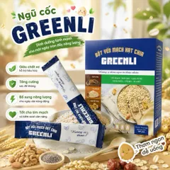 Bột Ngũ Cốc Greenli Yến Mạch Hạt Chia 20gói x 15gram - Thay Thế Bữa Ăn Lành Mạnh, Hỗ Trợ Giảm kyy