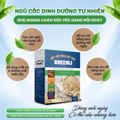 Bột Ngũ Cốc Greenli Yến Mạch Hạt Chia 20gói x 15gram - Thay Thế Bữa Ăn Lành Mạnh, Hỗ Trợ Giảm kyy