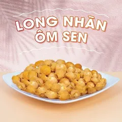 Long Nhãn Ôm Sen - Đặc Sản Hưng Yên, Ăn Vặt Ngon, Hỗ Trợ Giấc Ngủ Hộp 500gram