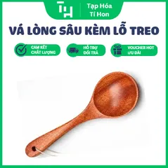 Vá Canh Nhỏ Và Lớn Múc Canh, có thiết kế lòng sâu và tay cầm kèm lỗ treo tiện lợi (TH719)