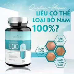 (Hàng Nhập Khẩu) Viên Uống Trắng Da Glutathione 600mg Dr Lacir - Hỗ Trợ Mờ Nám, Tàn Nhang, Làm Sáng Da Tự Nhiên 820696