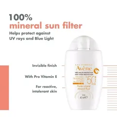 Kem Chống Nắng Vật Lý Avène Mineral Fluid SPF50+ Cho Da Nhạy Cảm - Bảo Vệ UV, Dưỡng Ẩm, Không Gây Kích Ứng, 50ml 820702