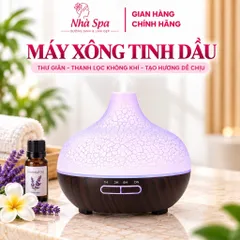 Máy Xông Tinh Dầu Vdecor Siêu Âm Vân Rạn Cao Cấp 550ML - Điều Khiển Từ Xa - Hàng chuẩn spa