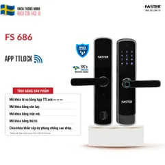 Khóa Cửa Vân Tay Faster FS 686
