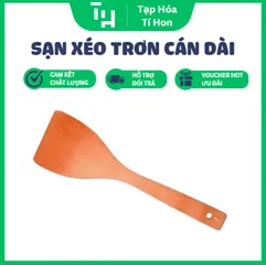 Sạn Xéo Trơn, chiên và xào thức ăn dễ dàng, phần đuôi cán có khoét lỗ tròn nhỏ thuận tiện treo cất gọn gàng (TH722)