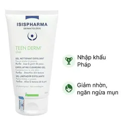 Gel Rửa Mặt Isis Pharma Teen Derm 150ml - Sữa Rửa Mặt Chuyên Dụng Cho Da Nhạy Cảm, Làm Sạch Sâu, Ngăn Ngừa Mụn, Dưỡng Ẩm Cho Thanh Thiếu Niên 820892