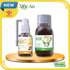 Giúp Giảm Đau Rát Họng, Viêm Họng Do Cảm Lạnh, Cảm Cúm Smartbibi Flu C Vá Pro Spray Xịt Họng Smartbibi Flu C