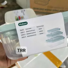 set 3 hộp nhựa hokori bảo quản thức ăn – tiện lợi, gọn gàng cho căn bếp