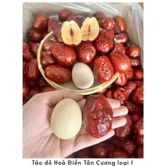 táo đỏ hòa điền tân cương loại 1 hộp 1kg quả to ngọt thanh biếu tặng quá hợp lí