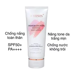 Kem Dưỡng Thể Trắng Da Nâng Tone Whisis Premium Collagen Whitening Body Lotion 200ml