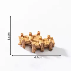 Mô hình nhà,tháp,cầu cổ trang trí tiểu cảnh,hòn non bộ,bể cá kích thước 7,5cm,4,5cm