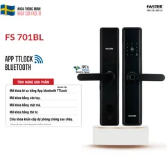 Khóa cửa vân tay Faster FS701 BL