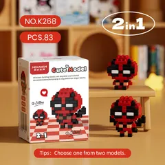 Bộ Đồ Chơi 3D 2in1 Nhân Vật Hoạt Hình Siêu Anh Hùng Mini Dễ Thương, Đồ Chơi Lắp Ghép Trang Trí Cho Bé l Đức Lâm