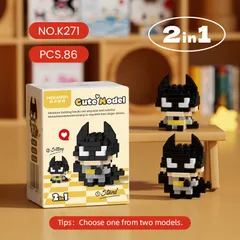 Bộ Đồ Chơi 3D 2in1 Nhân Vật Hoạt Hình Siêu Anh Hùng Mini Dễ Thương, Đồ Chơi Lắp Ghép Trang Trí Cho Bé l Đức Lâm