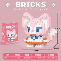 Mô hình lắp ráp 3D mini nhân vật hoạt hình đáng yêu cho bé, đồ chơi xếp hình 3D thu nhỏ | Đức Lâm