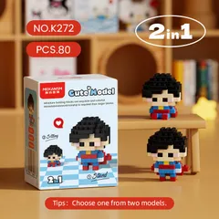 Bộ Đồ Chơi 3D 2in1 Nhân Vật Hoạt Hình Siêu Anh Hùng Mini Dễ Thương, Đồ Chơi Lắp Ghép Trang Trí Cho Bé l Đức Lâm
