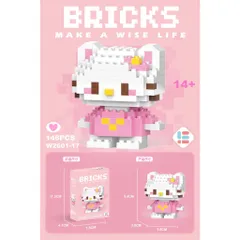Đồ Chơi Lắp Ráp Mini 3D Nhân Vật Hoạt Hình Hello Kitty Đáng Yêu Cho Bé, Đồ Chơi Lắp Ghép Dễ Thương | Đức Lâm