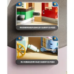 Bộ Đồ Chơi Lắp Ráp Mô Hình Xe Đẩy Thức Ăn 3D Đường Phố Nhật Bản, Đồ Chơi Mô Hình Xe Bán Thức Ăn