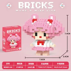 Đồ chơi 3D mini nhân vật bé gái cực kì đáng yêu dành cho các bé, đồ chơi 3D mini thu nhỏ