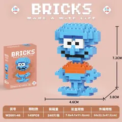 Đồ chơi mini 3D nhân vật hoạt hình bọt biển siêu cute dành cho bé, đồ chơi mini 3D thu nhỏ