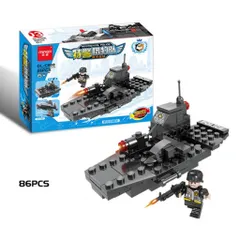 Bộ Đồ Chơi Cảnh Sát Lắp Ghép Ô Tô Biến Hình Robot, Bộ Xếp Hình Xe Cảnh Sát SWAT 8 In 1 | Đức Lâm