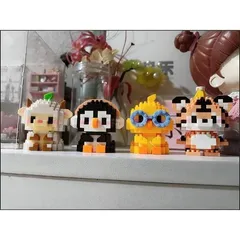 Bộ 12 nhân vật mini 3D, đồ chơi lắp ghép xếp hình chất liệu nhựa ABS cao cấp an toàn cho bé | Đức Lâm