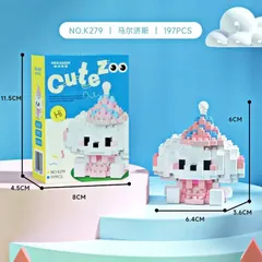 [Cute Zoo] Đồ Chơi Lắp Ghép 3D Mẫu 9 Nhân Vật Thú Cưng - Đồ Chơi Trang Trí Cho Bé