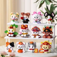 [ Meow Woof ] Đồ Chơi Lắp Ráp Mini 3D Nhân Vật Hoạt Hình Thú Cưng Dễ Thương, Đồ Chơi Trang Trí Mini