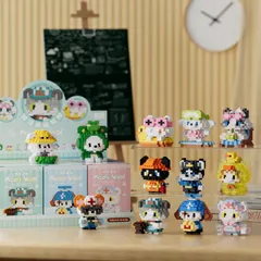 [ Meow Woof ] Đồ Chơi Lắp Ráp Mini 3D Nhân Vật Hoạt Hình Thú Cưng Dễ Thương, Đồ Chơi Trang Trí Mini