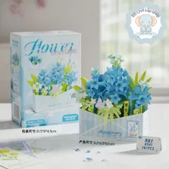 Mẫu Mới - Đồ Chơi Lắp Ráp 6 Mẫu Mô Hình Giỏ Hoa - Đồ Chơi Trang Trí Cho Bé l Đức Lâm