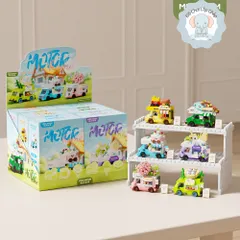 Đồ Chơi Lắp Ráp Ngôi Nhà Cửa Hàng Tiện Lợi, Xe Đẩy Mini - Đồ Chơi Mini 3D Trang Trí