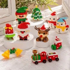 Mô Hình Lắp Ráp Noel Mini Ông Già Noel - Người Tuyết - Cây Thông - Tuần Lộc Quà Trang Trí Giáng Sinh - Quà Tặng Ấn Tượng