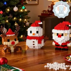 Set combo 12 nhân vật ông già noel giáng sinh, đồ chơi trang trí nhỏ gọn dễ thương l Đức Lâm