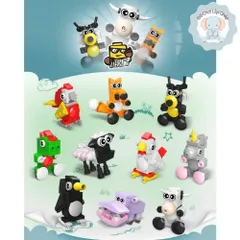 Bộ đồ chơi mô hình lắp ghép mini 3D thế giới động vật muôn loài dễ thương cho bé | Đức Lâm