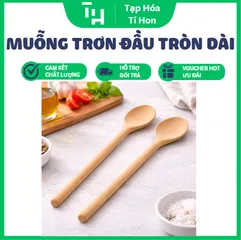 Muỗng Trơn Đầu Tròn Dài, Phù hợp để múc gia vị, cà phê, trà hoặc dùng trong các bữa ăn hàng ngày (TH725)