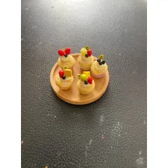 mô hình bánh mini bằng đất sét 5 cái